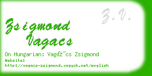 zsigmond vagacs business card